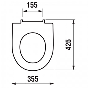Сиденье для чаш унитаза Lyra Plus