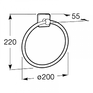 Держатель Victoria для полотенца, кольцо