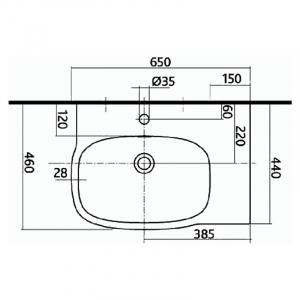 Раковина Style 65 правая