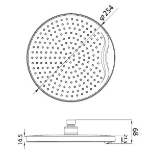 Верхний душ Space