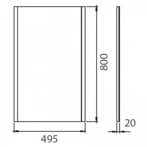 Дзеркало Accent 50, білий глянець