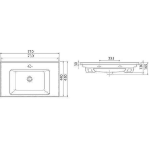 Тумба Loft-Neo и раковина Arte 75