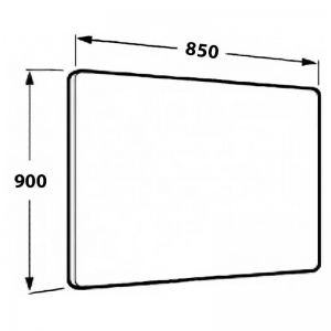 Дзеркало Dama-N 85x90