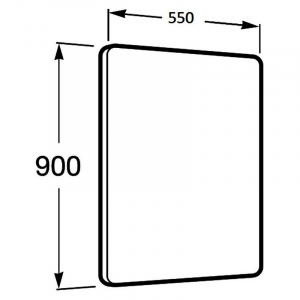 Дзеркало Dama-N 55x90