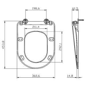 Сидіння WC Chrome Flat