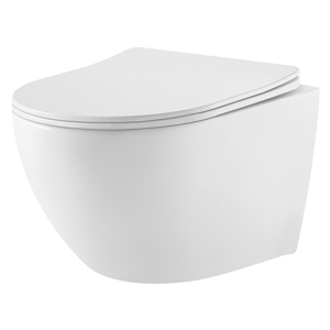 Чаша унітаза WC Concept Oval RimOff з сидінням Slim