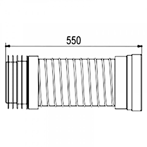 Гнучка труба для унітаза 55