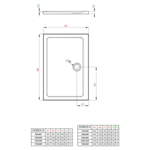 Поддон Doros D 110x80