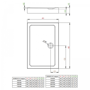 Поддон Doros D Compact 120x80