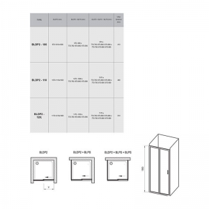 Душові двері BLDP 2-120