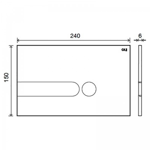 Кнопка Iplate 3/6 soft touch белая