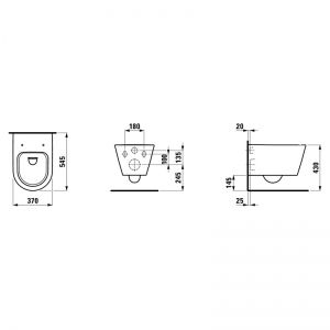 Чаша унитаза Kartell Rimless, LCC