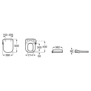 Сидіння-біде Multiclean M4 Square