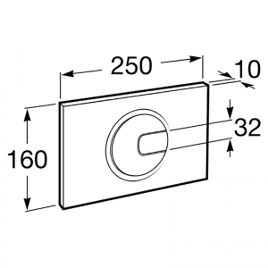 Кнопка PL4 dual 3/6, белая