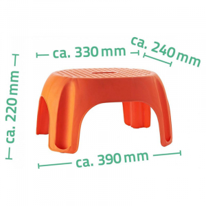 Лавка для ног Eco оранжевая