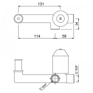 Вбудований механізм змішувача ALD-CHR-233