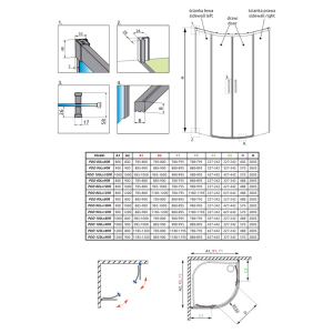 Душова штора Idea PDD 90x90