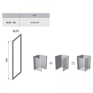 Душова стінка BLPS-100 Grape