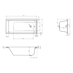 Ванна One 170x70