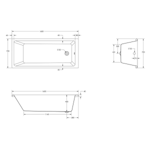 Ванна Dao 160x70