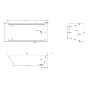 Ванна Dao 180x80