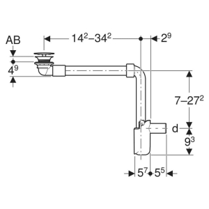 Сифон для раковины One