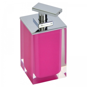 Дозатор Colours для жидкого мыла розовый
