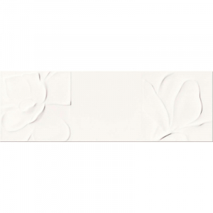 Кафель Structure Pattern White Flower Structure