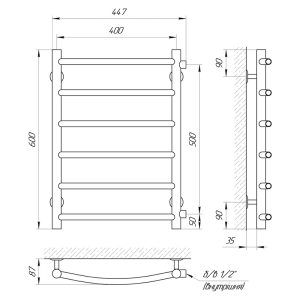 Полотенцесушитель Классик П6 40x60