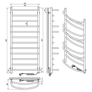 Рушникосушка Євромікс П12 50x120