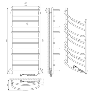 Рушникосушка Євромікс П12 50x120