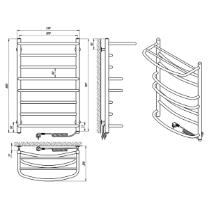 Полотенцесушитель Евромикс П8 50x80