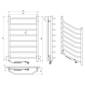 Полотенцесушитель Виктория П8 50x80