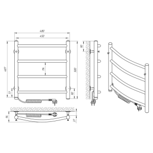 Полотенцесушитель Классик П4 45x50