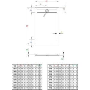 Поддон Teos F 140x70