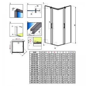 Душевая дверь Espera KDD 90 L