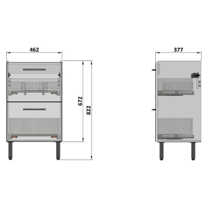 Шафка Flat для раковини 50