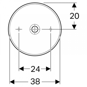 Раковина VariForm 40 накладна, кругла