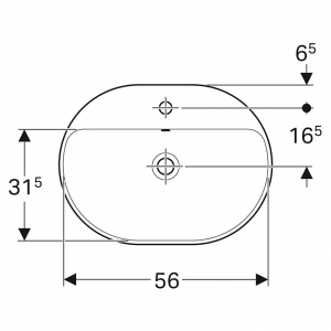 Раковина VariForm 60 еліпс