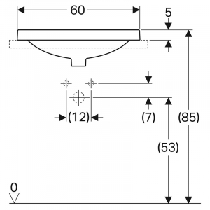Раковина VariForm 60 эллипс