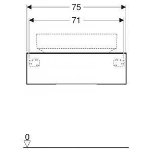 Шкафчик 75 для раковины Variform