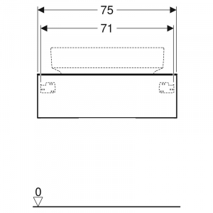 Шафка 75 для раковини Variform