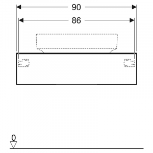 Шафка 90 для раковини Variform