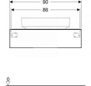 Шафка 90 для раковини Variform