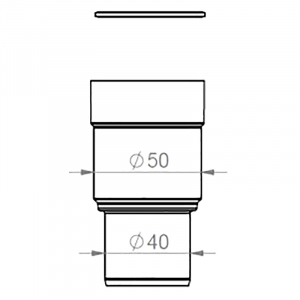 Перехідник d40 / 50
