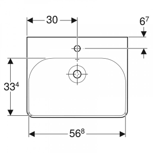 Раковина Smyle Square 60