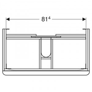 Шкафчик Smyle Square для раковины 90