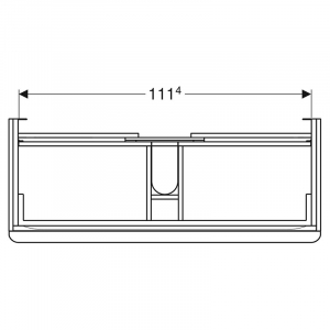 Шафка Smyle Square для раковини 120