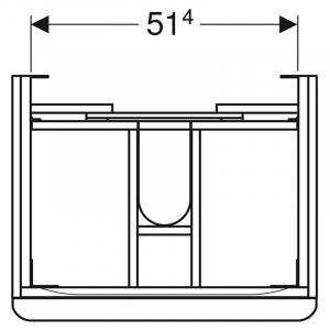 Шкафчик Smyle Square для раковины 60