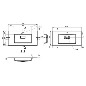 Раковина Erica 100